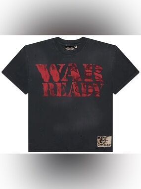 "War Ready" Black Graphic Tee by Hell star size small